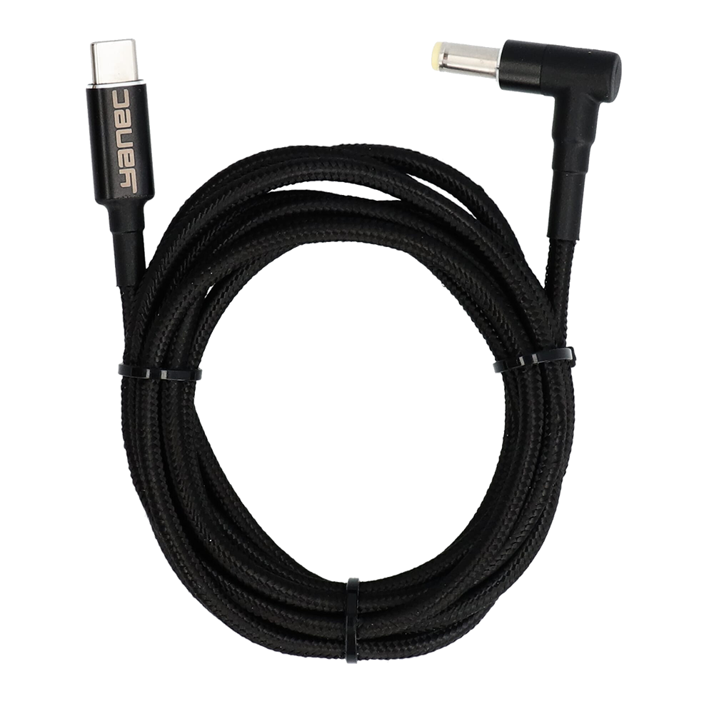 Yanec USB-C naar 5.5 x 2.5 mm laadkabel 1.8m