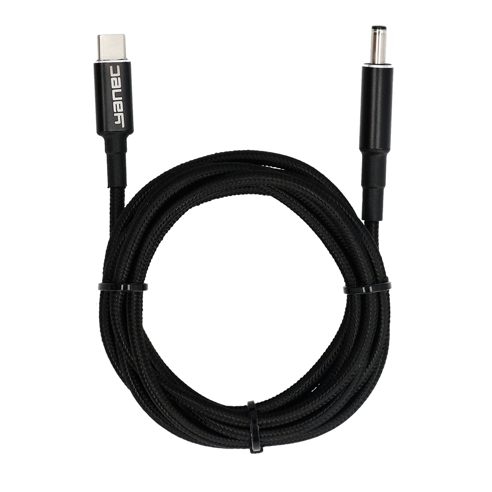 Yanec USB-C naar 4.5 x 3.0 mm laadkabel 1.8m (Dell)